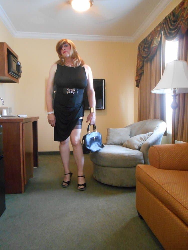 Sexy Sissy In Little Black Dress