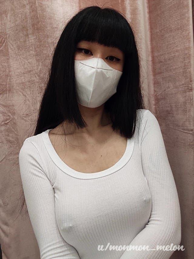 Pierced braless Asian ??