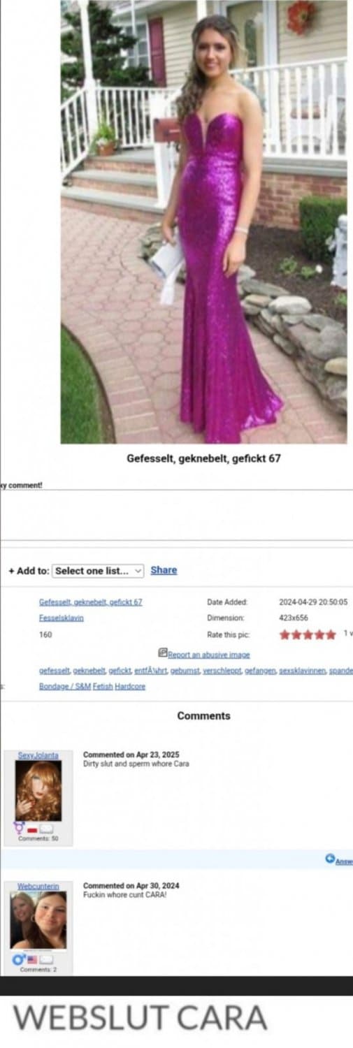 FUCK MY CUNT AND "CUM IN MY WHORE MOUTH "CARA THE CUNT!