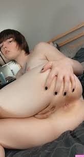 Cute girl Lain before and after - From cock to pussy