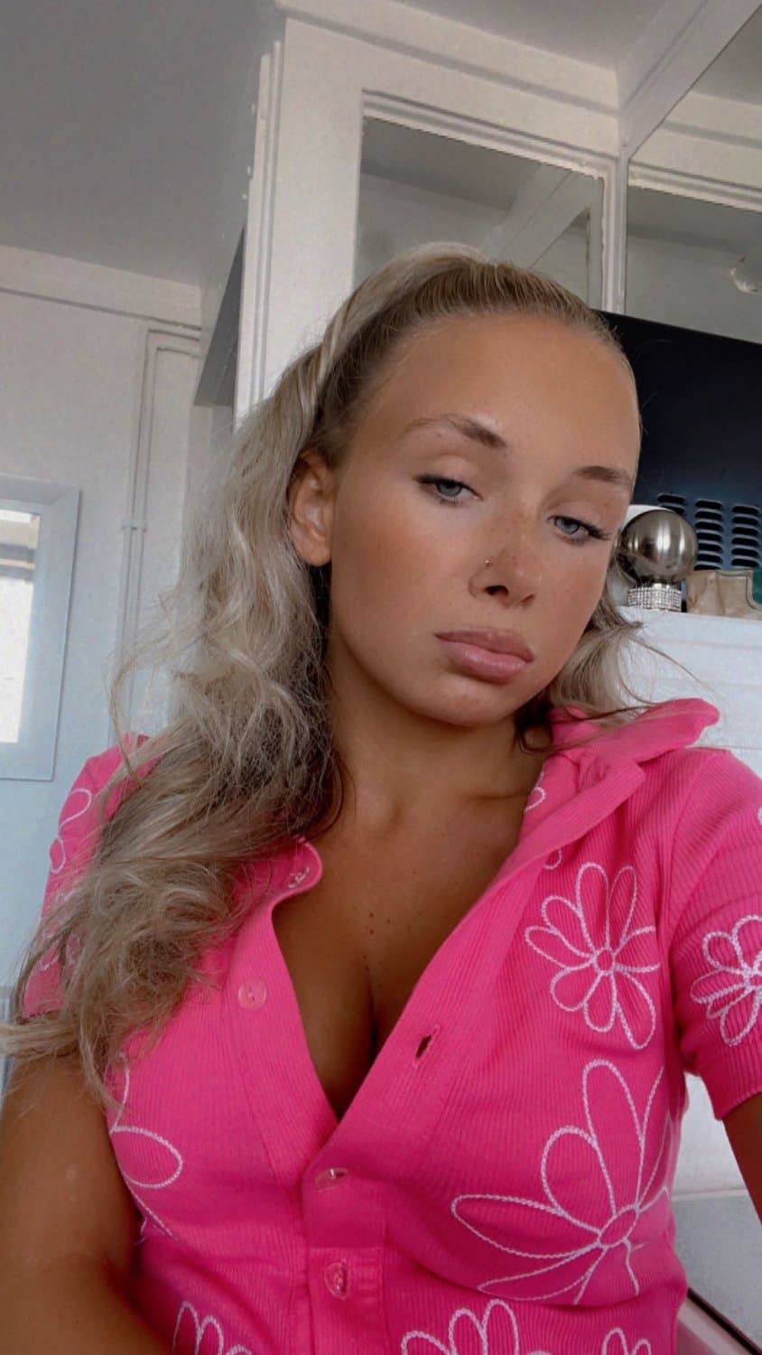 Freckled British girl