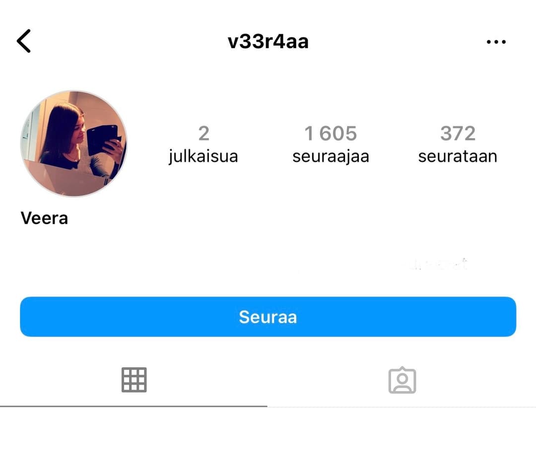 Finnish teen and her instagram