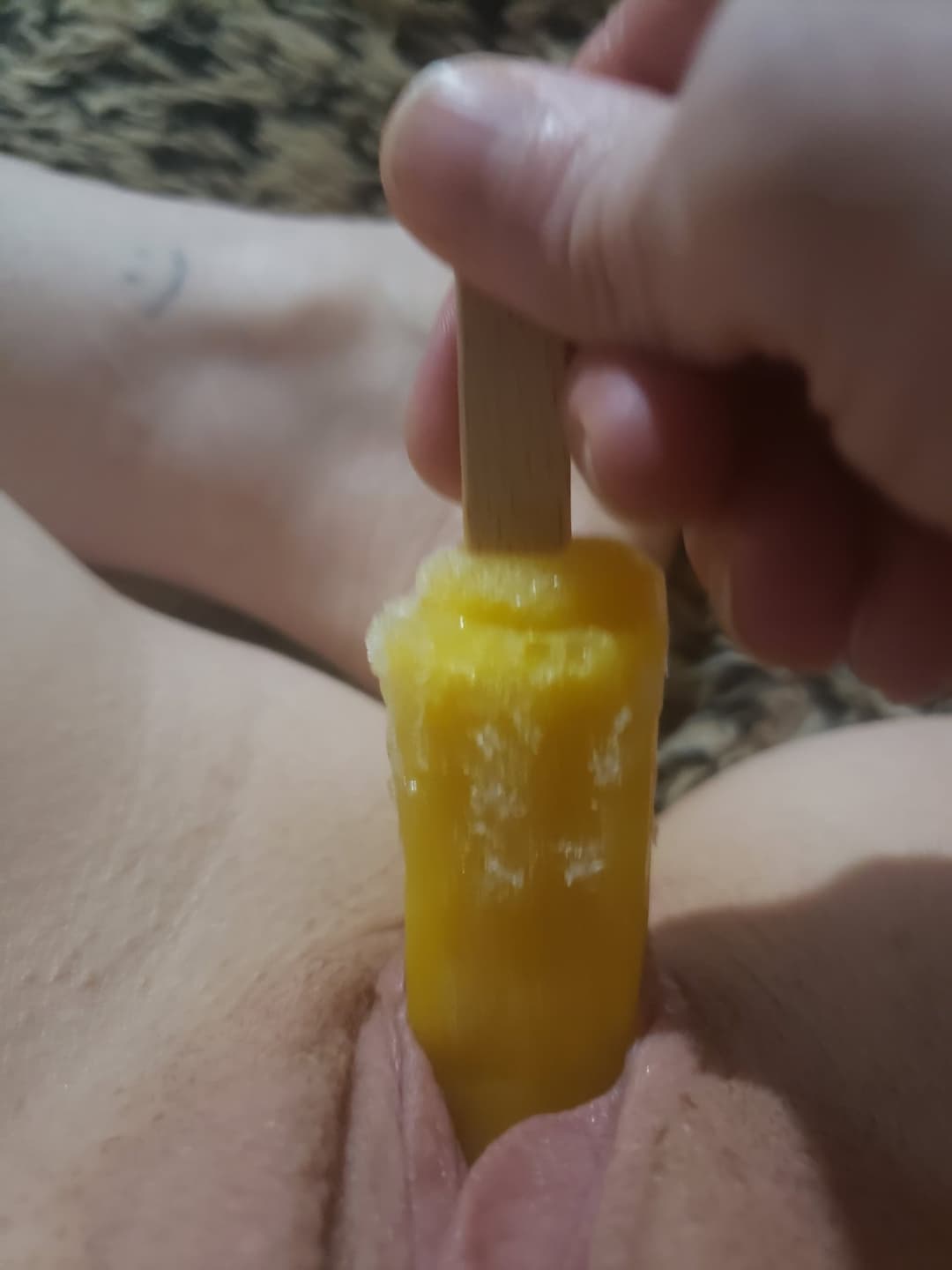 Cooling off after being a free use party favor at a hotel party