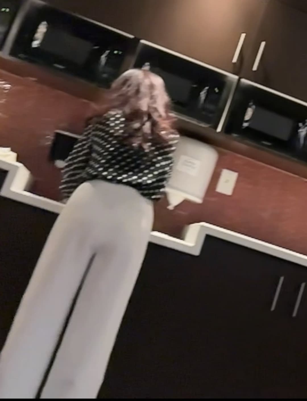 Creeping on Petite older Asian