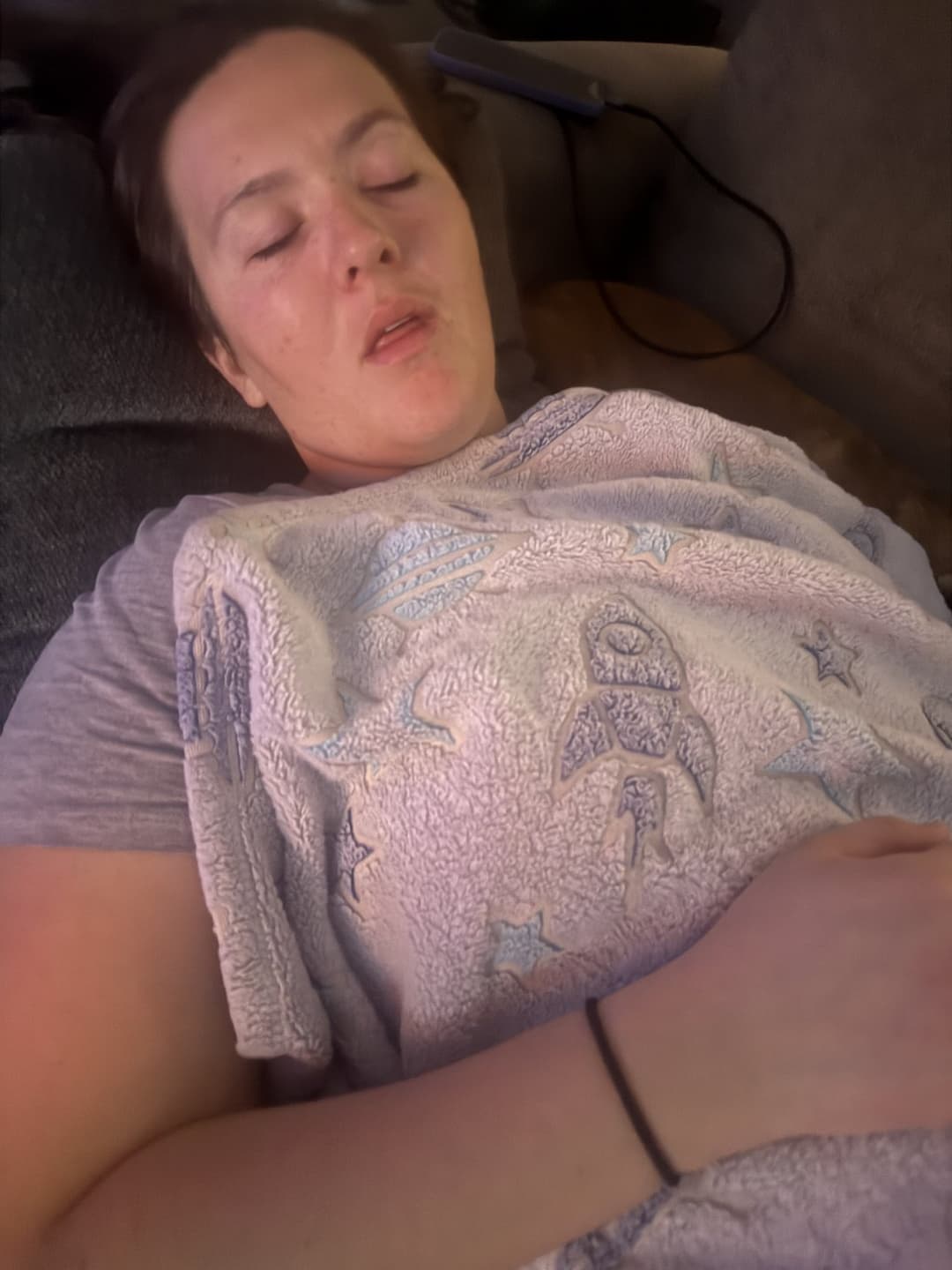 Sexy MILF wife so sexy when sleeping. Touch her!