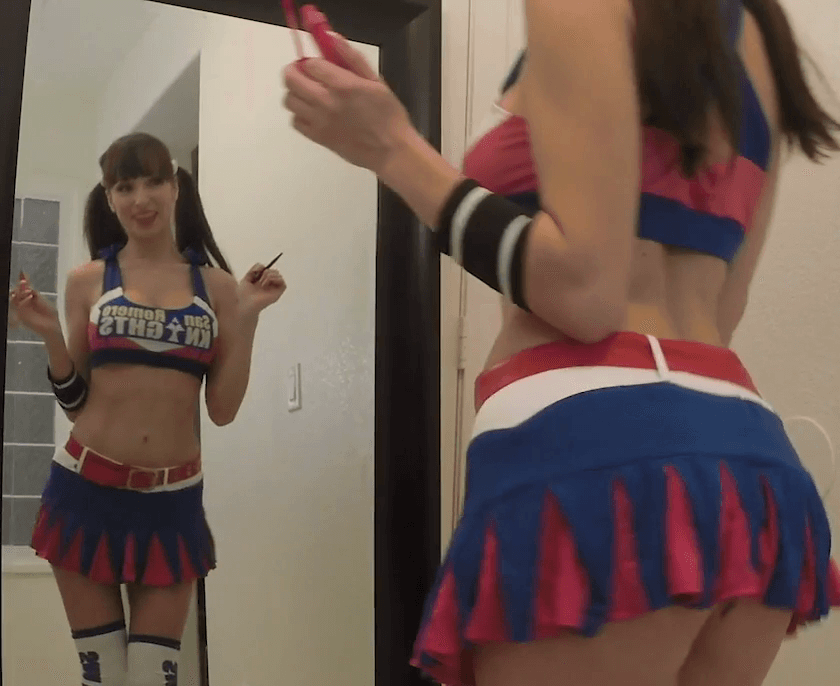 Sexy Lexi  Cheerleader Striptease Blowjob CIM