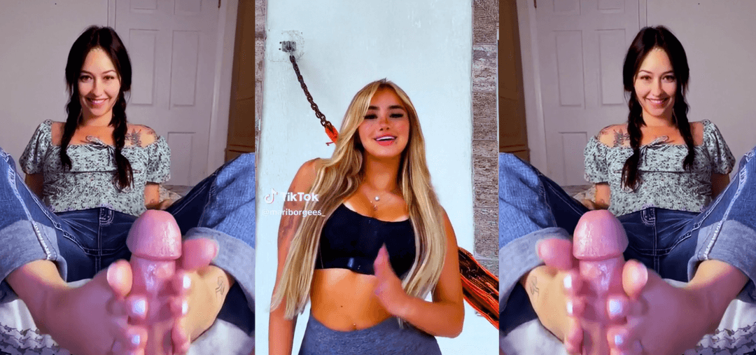 Montagem Bandido - Footjob Cumshot Compilation PMV - TikTok Splitscreen