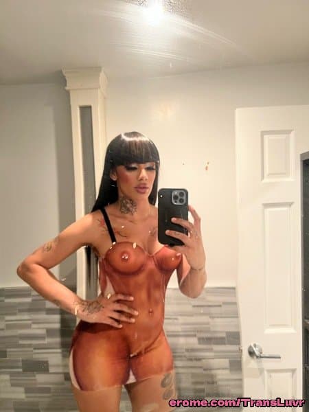 Tatted Trans Ebony With Big Ass And Big Tits [Femboy, Ladyboy, Shemale, Sissy, Trap]