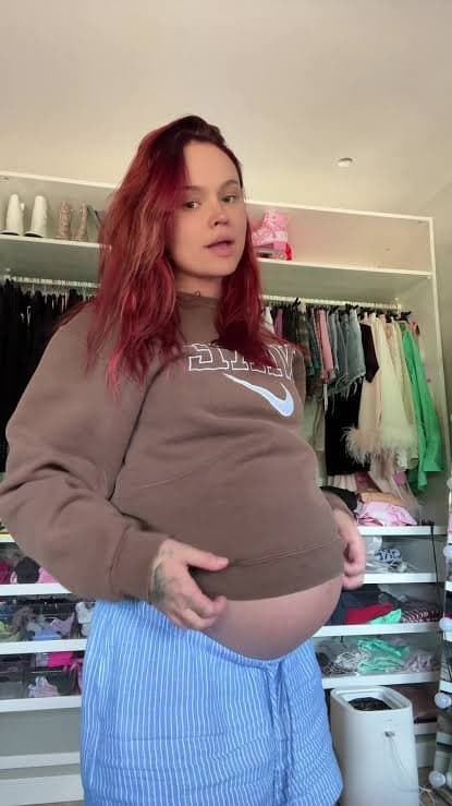 i wanna grab onto talia mars pregnant belly while i destroy her tight holes