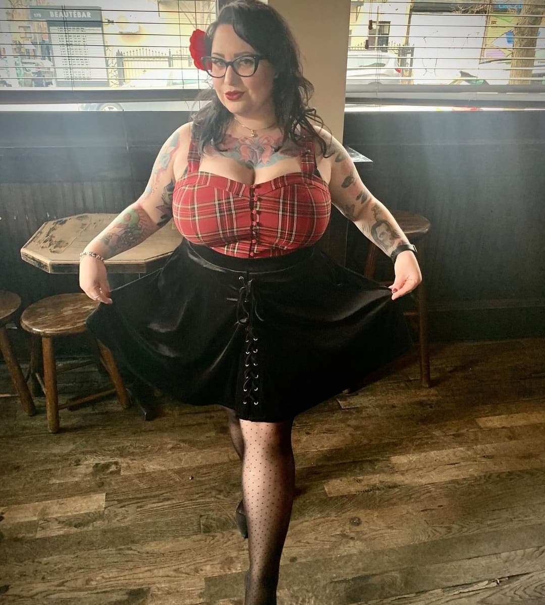 Big tits bbw goth slut Nicole fat chubby cum slut