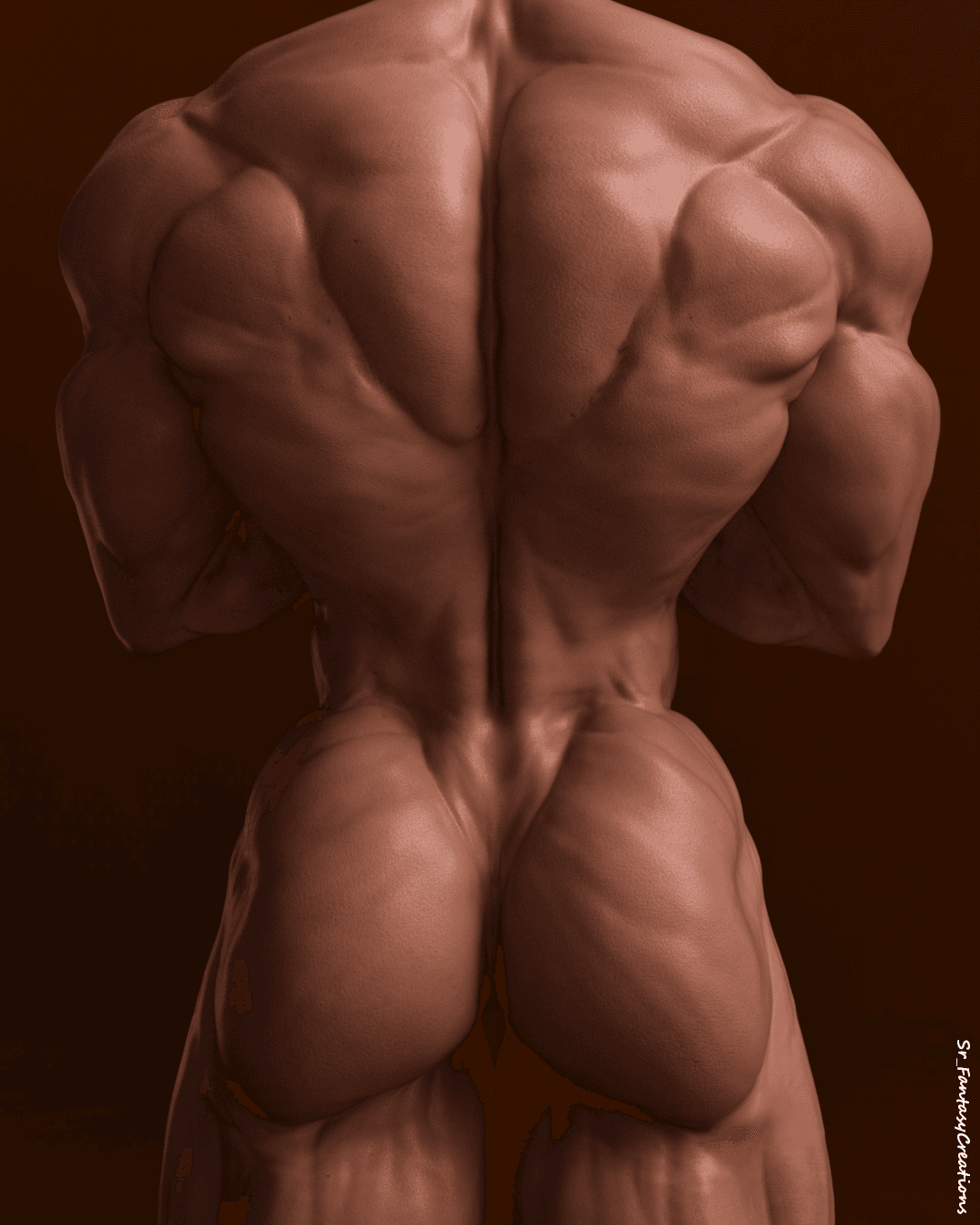 Nude Ms Olympia, mandatory muscle touching & feeling