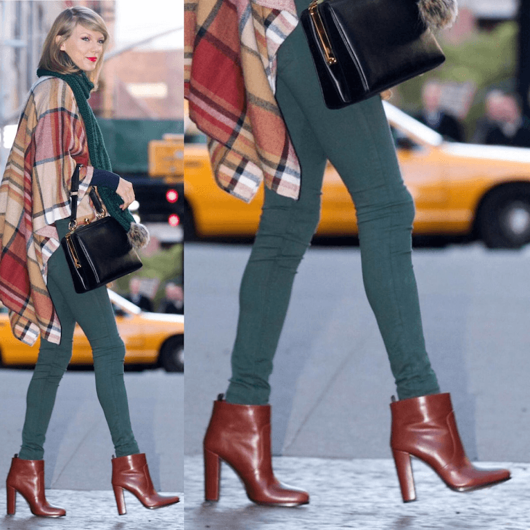 Click to view full size Taylor Swift long legs wearing ankle boots