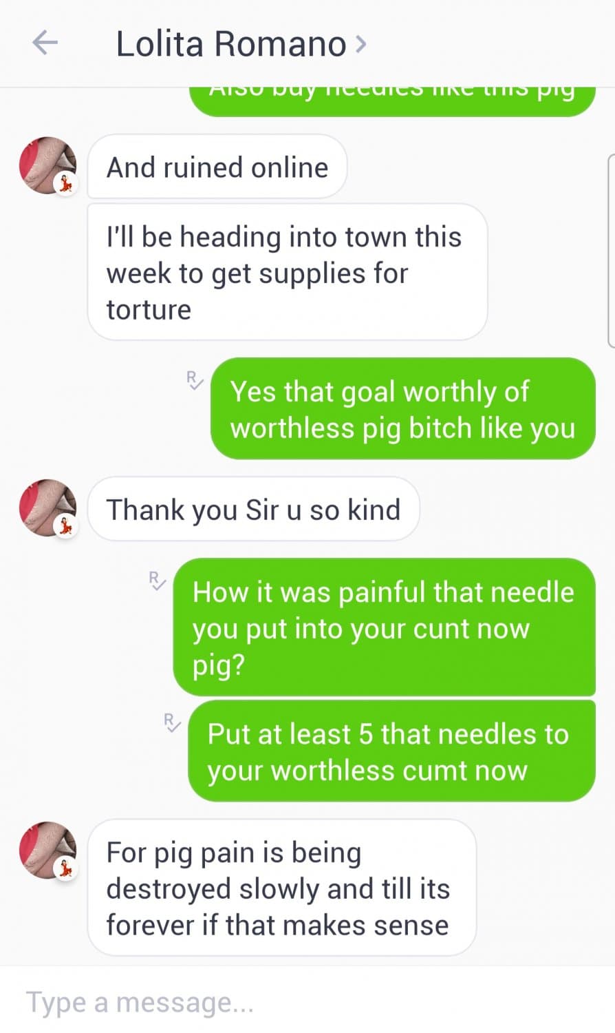 Worthless pig bitch drink piss and suffer for me ?