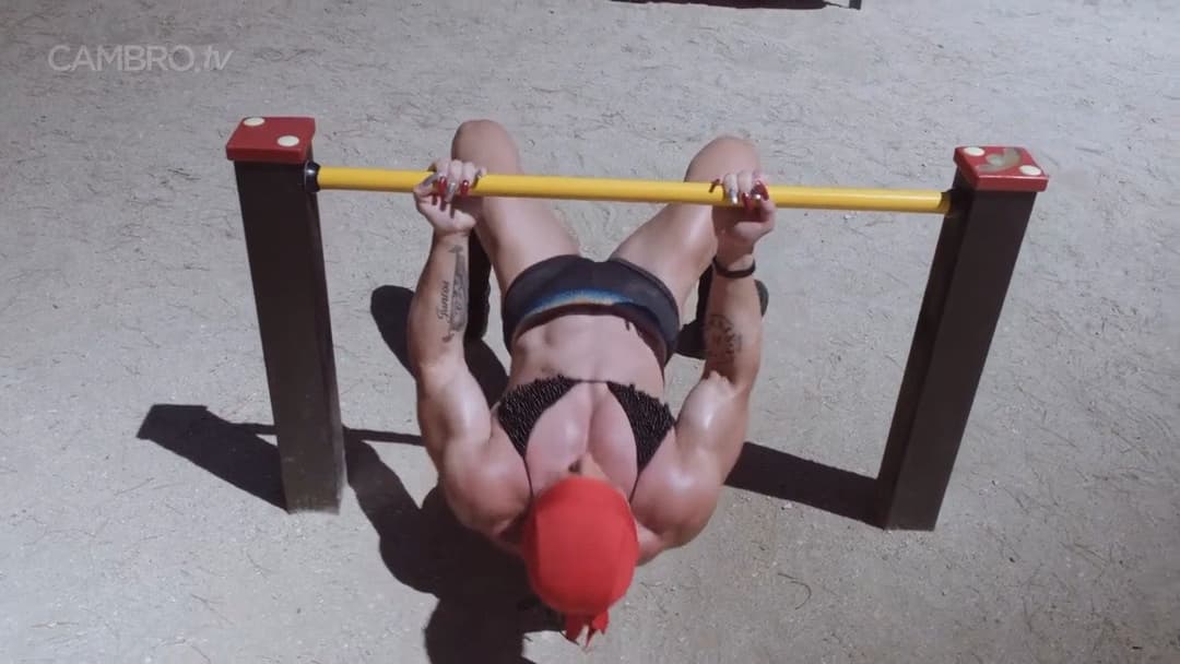 Mrs Sanchez , her muscular poses make everybody hard