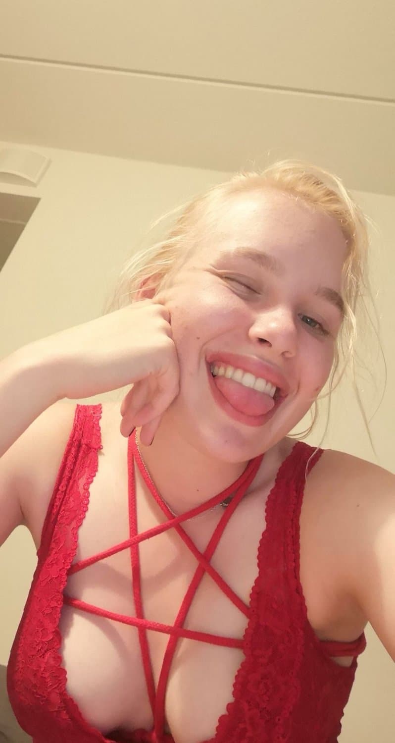 White teen girlfriend