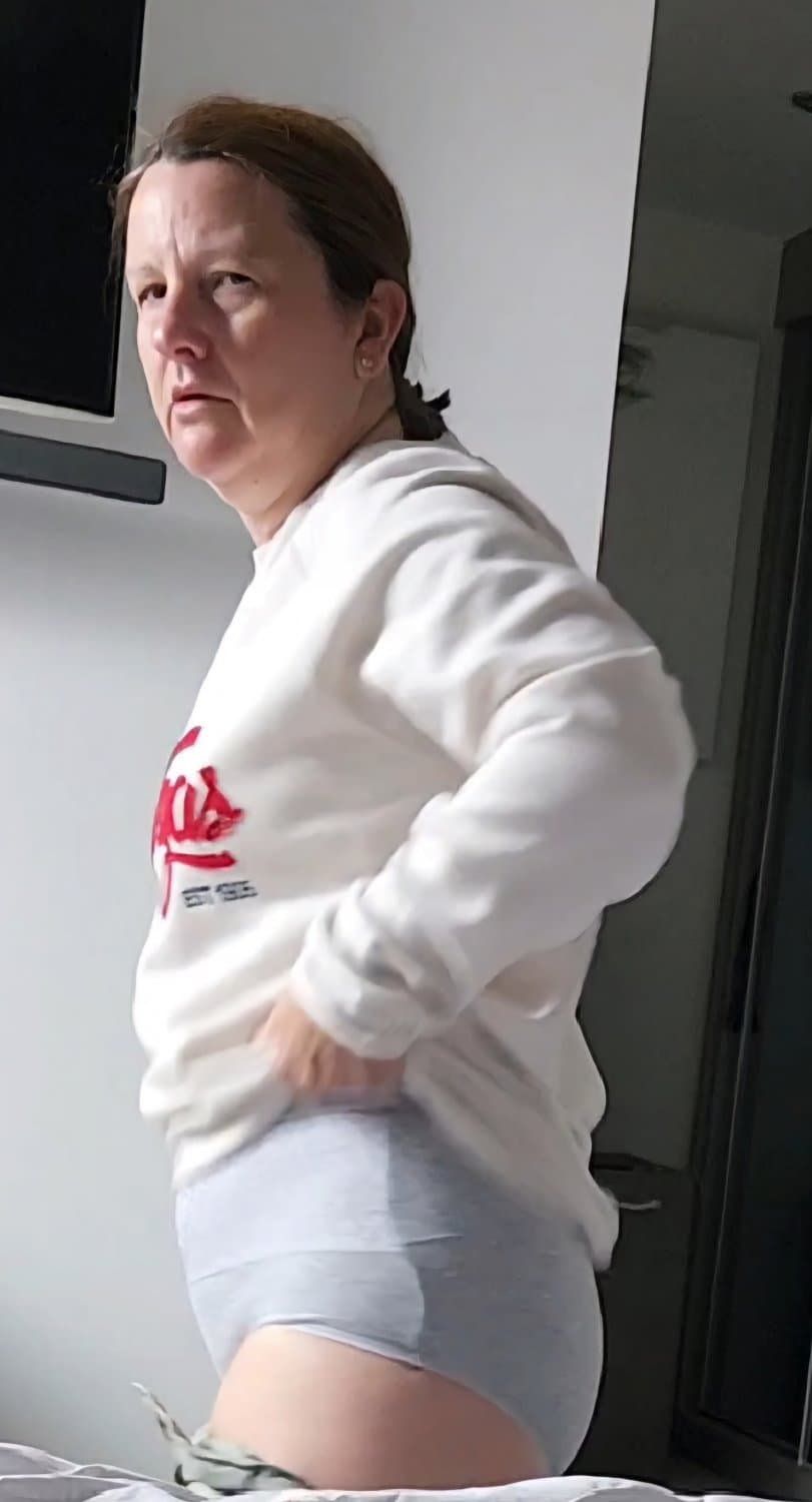 Pick an outfit to see this shy mature milf flashing her little tits. I will add it to the gallery.