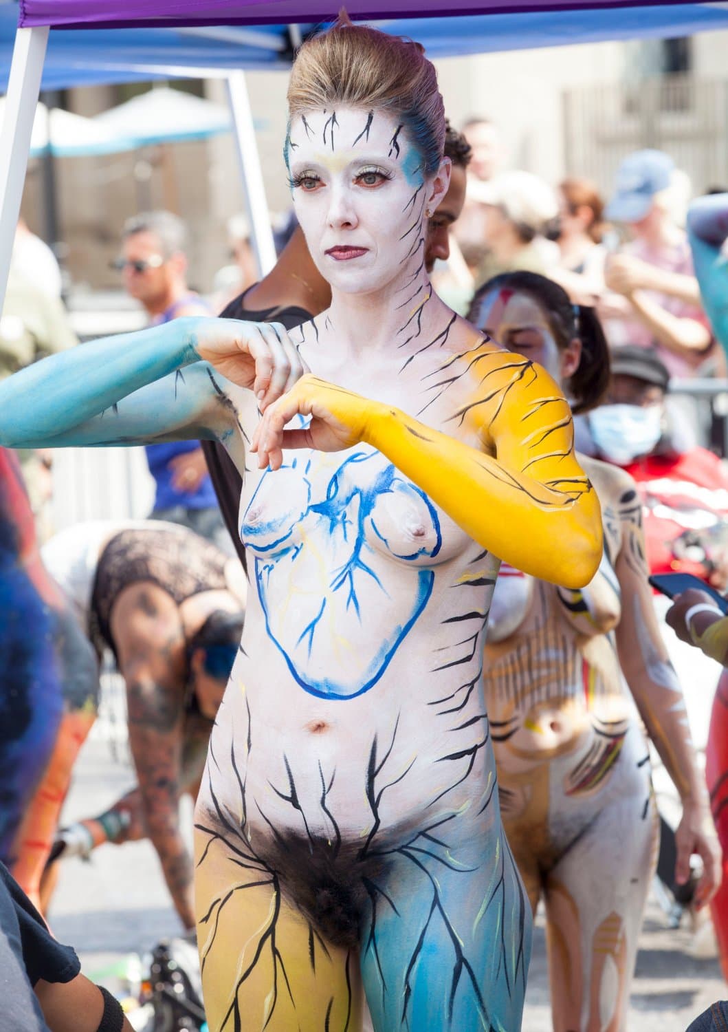 Body painting day in NYC