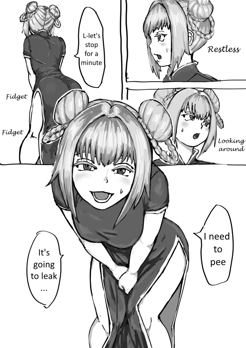 Random anime girls pissing themselves