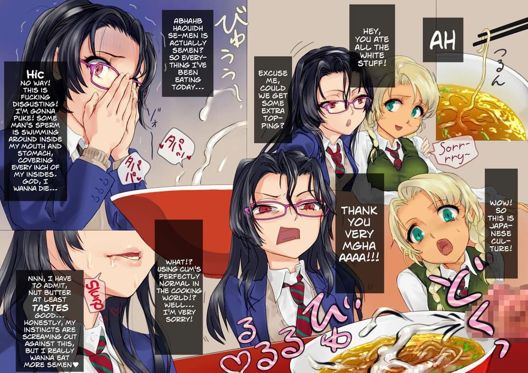 eating semen at the ramen shop