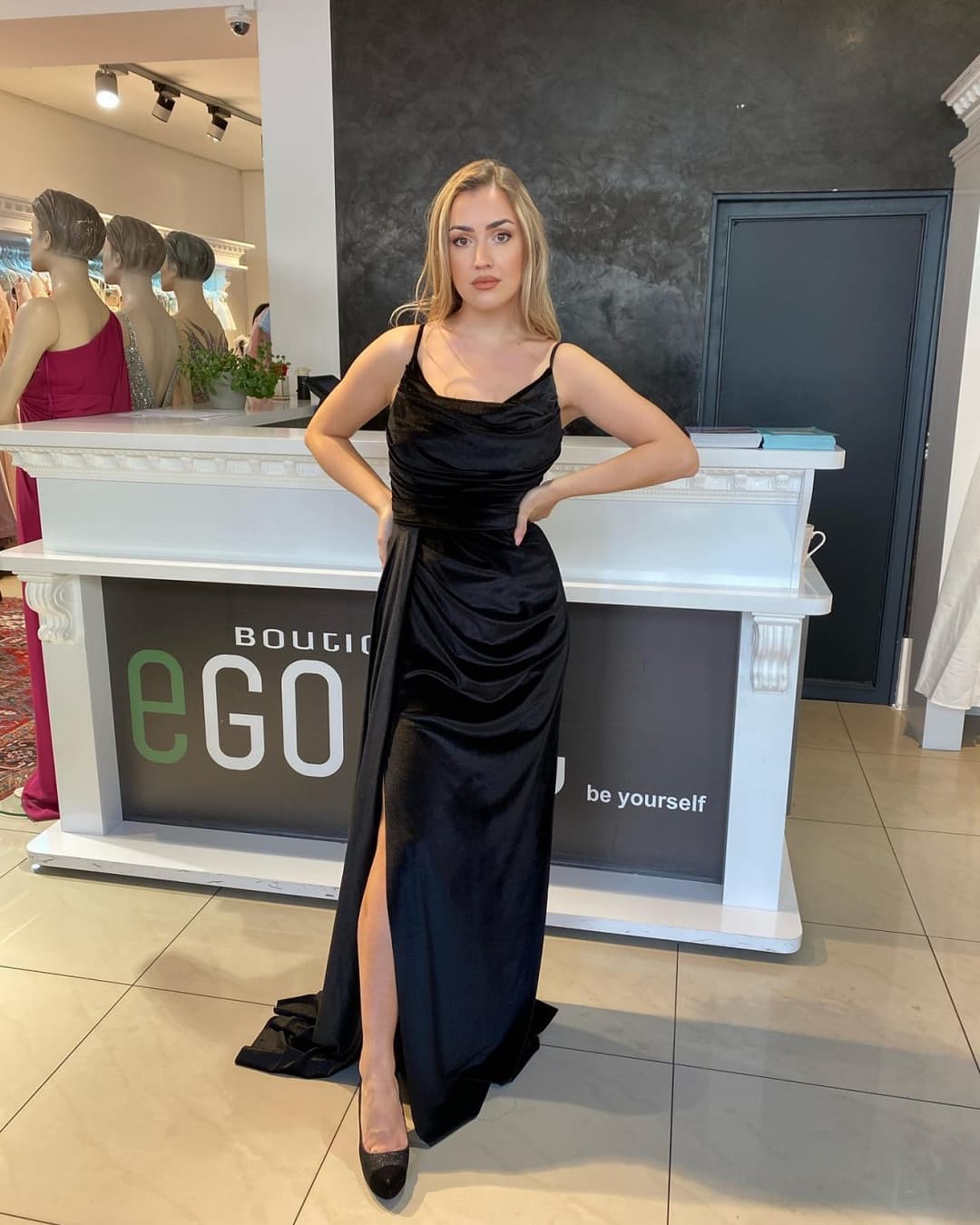 Hot Blonde bosnian slut from Austria with amazing dress - austrian girl from bosna,legs feet ass