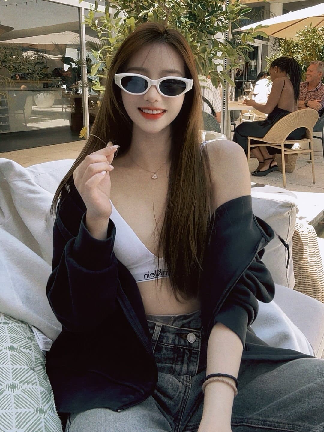 Beautiful sexy Asian woman and her AI nude