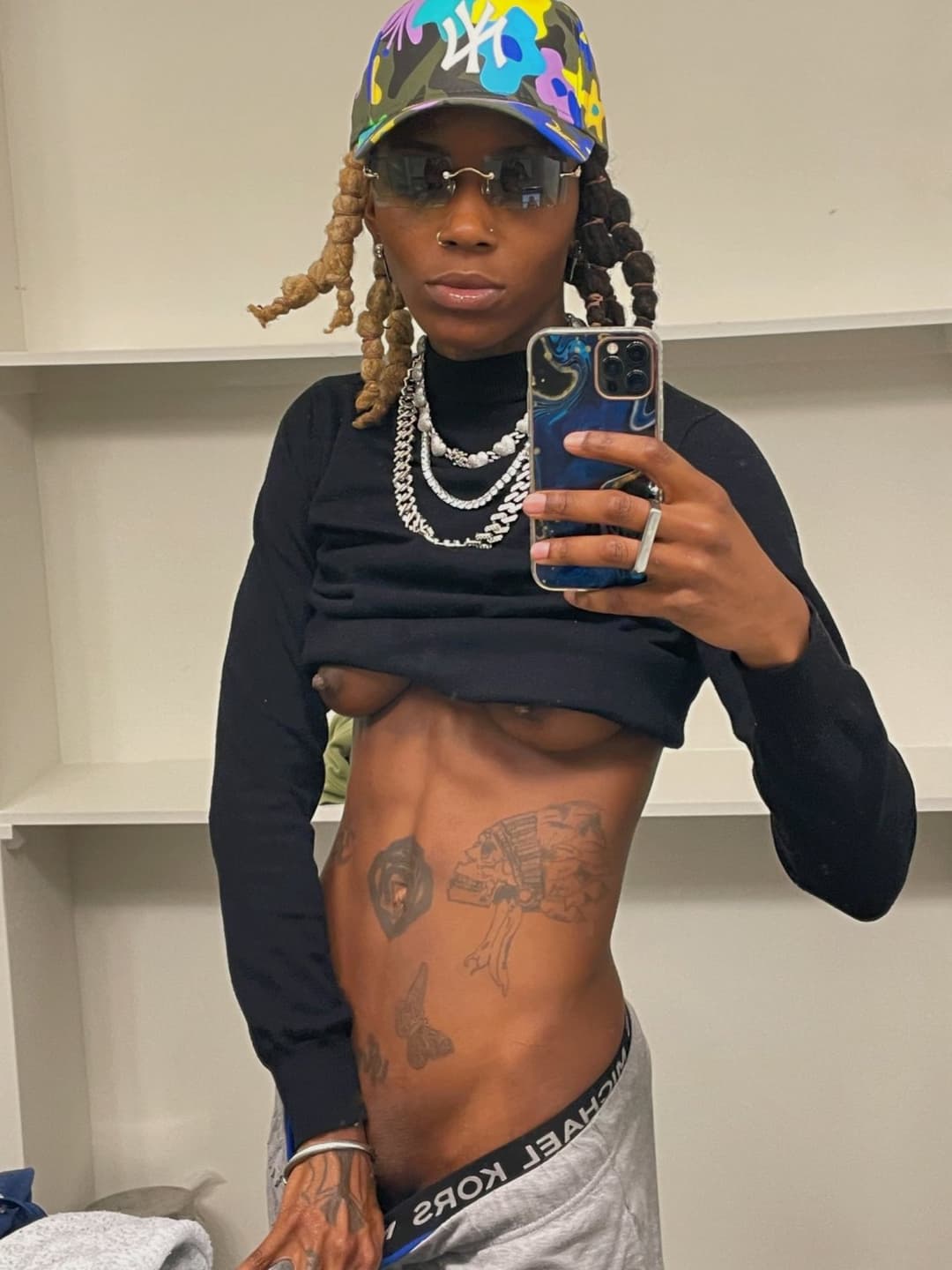 Black dyke stud ebony tomboy Tajee P2