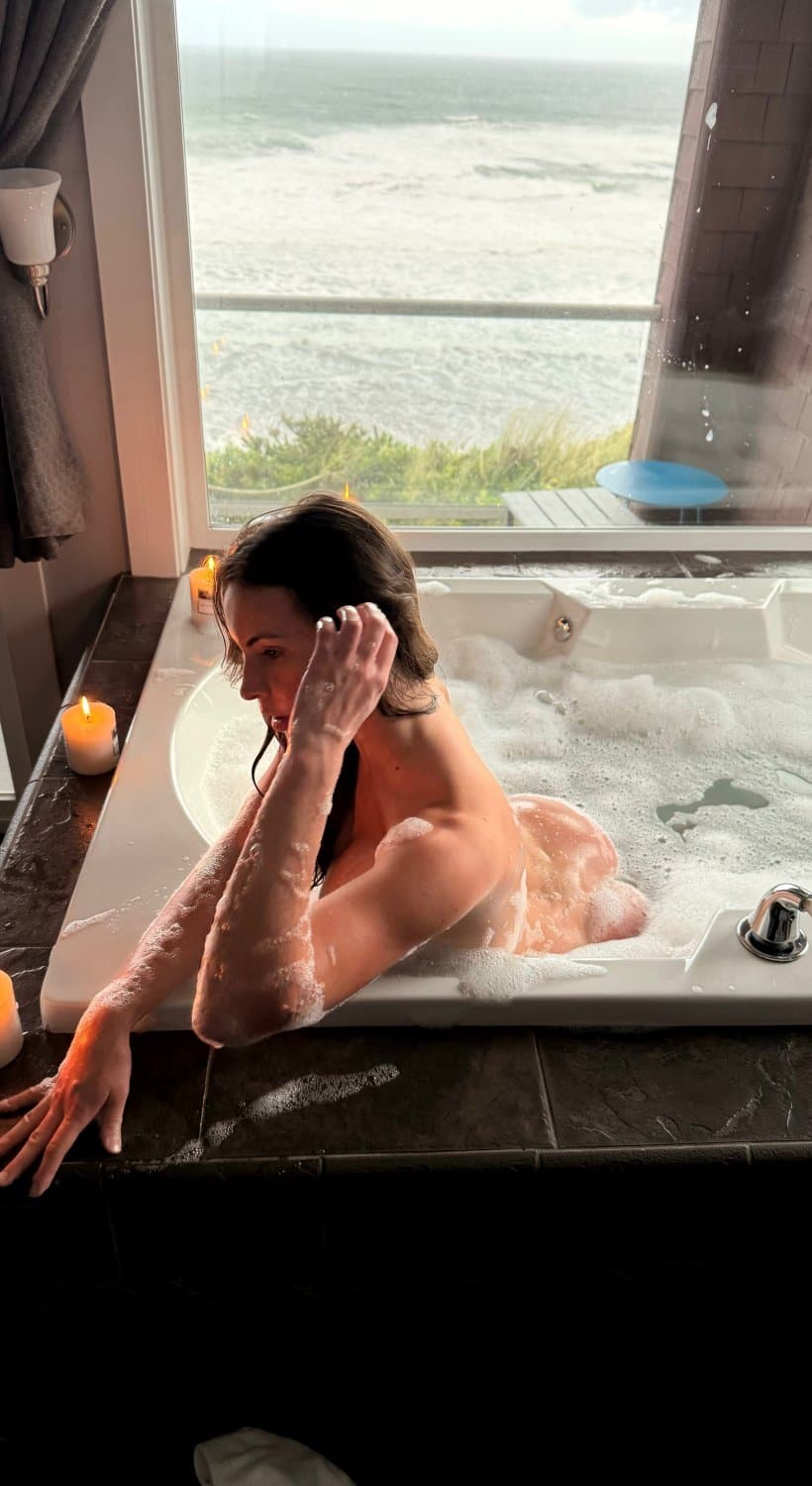 Bath time feels better when someone’s watching