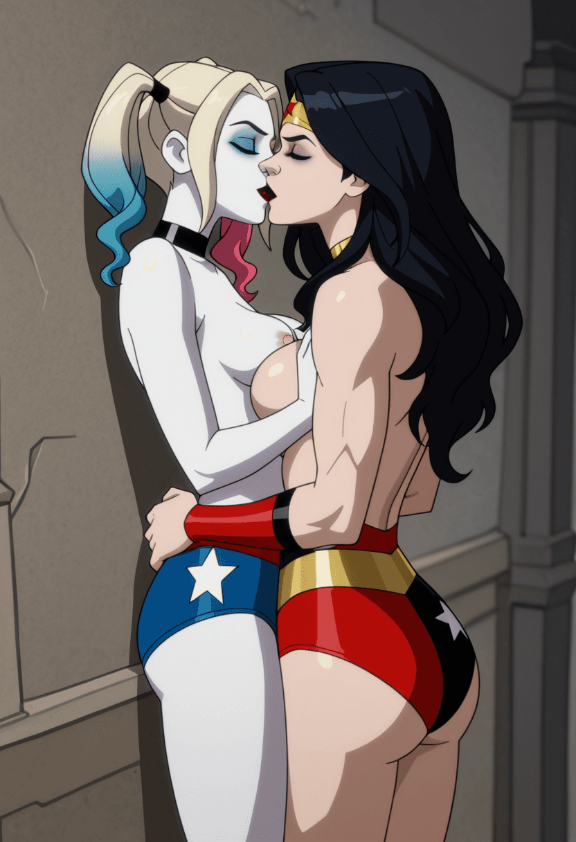 Harley Quinn & Wonder Woman romance set
