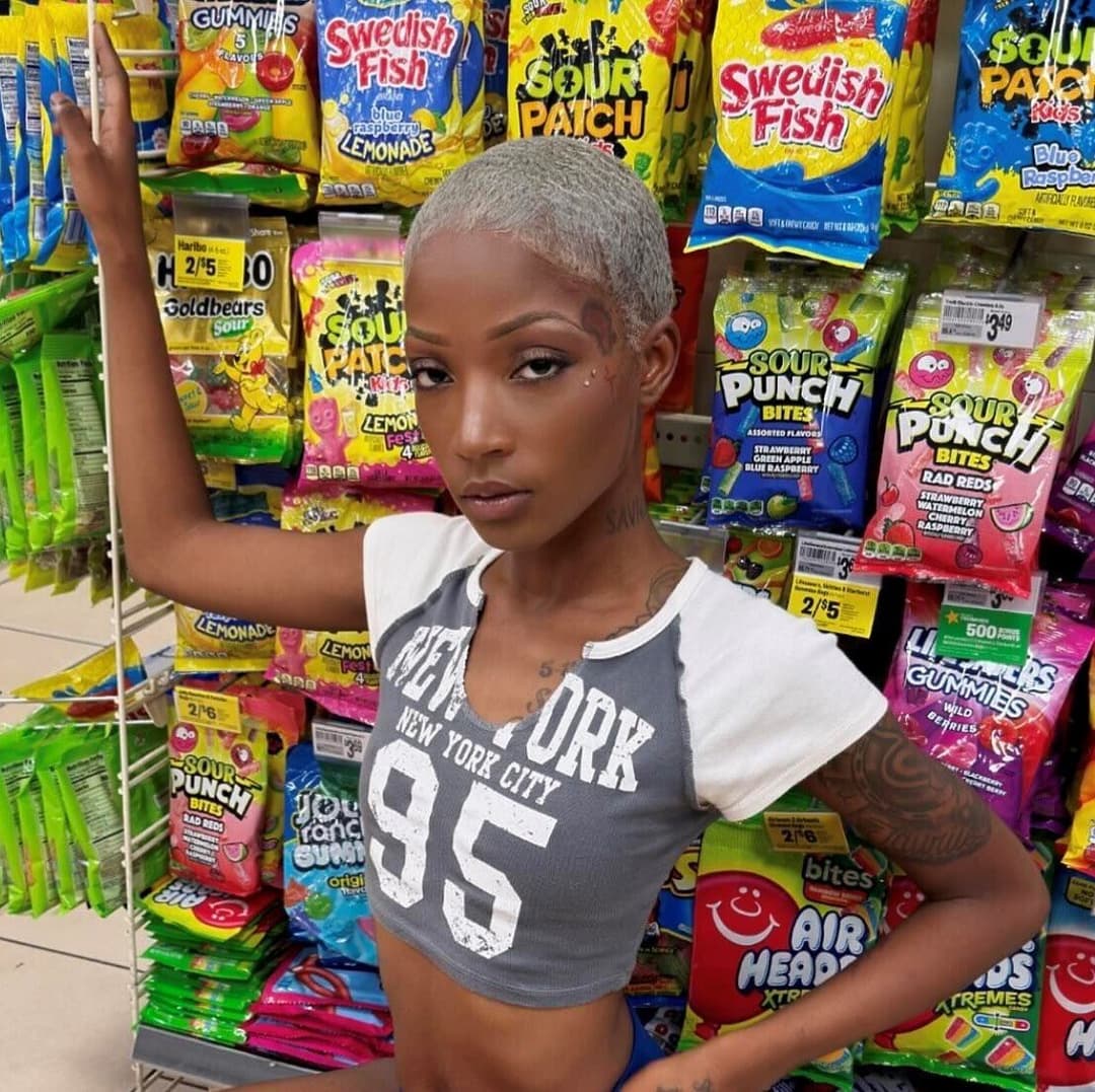 Click to view full size Small blonde short hair buzz cut tomboy lil booty