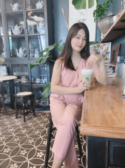 Her husband wants us to see her beautiful figure.