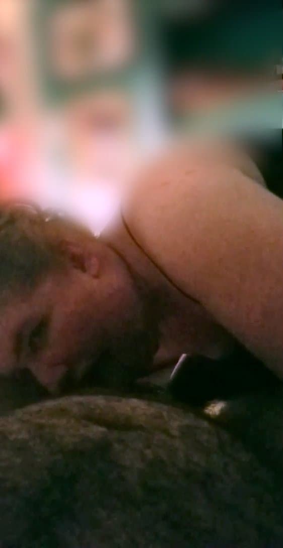 "Really?" she asks with a mile of cum and spit dangling from her face