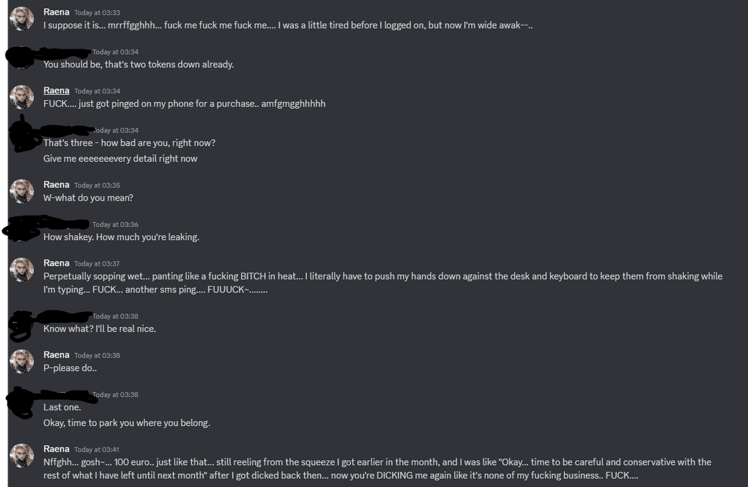 Click to view full size Vesynra-ArgentDawn loves nothing more than getting DRAINED~.