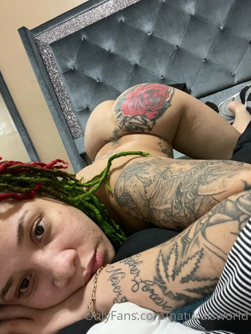 All natural red bone