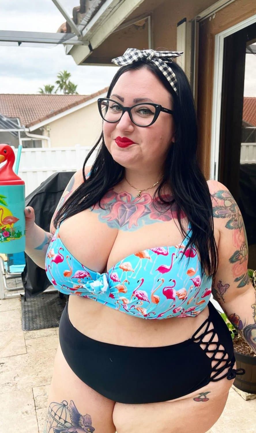 Big tits bbw goth slut Nicole fat chubby cum slut