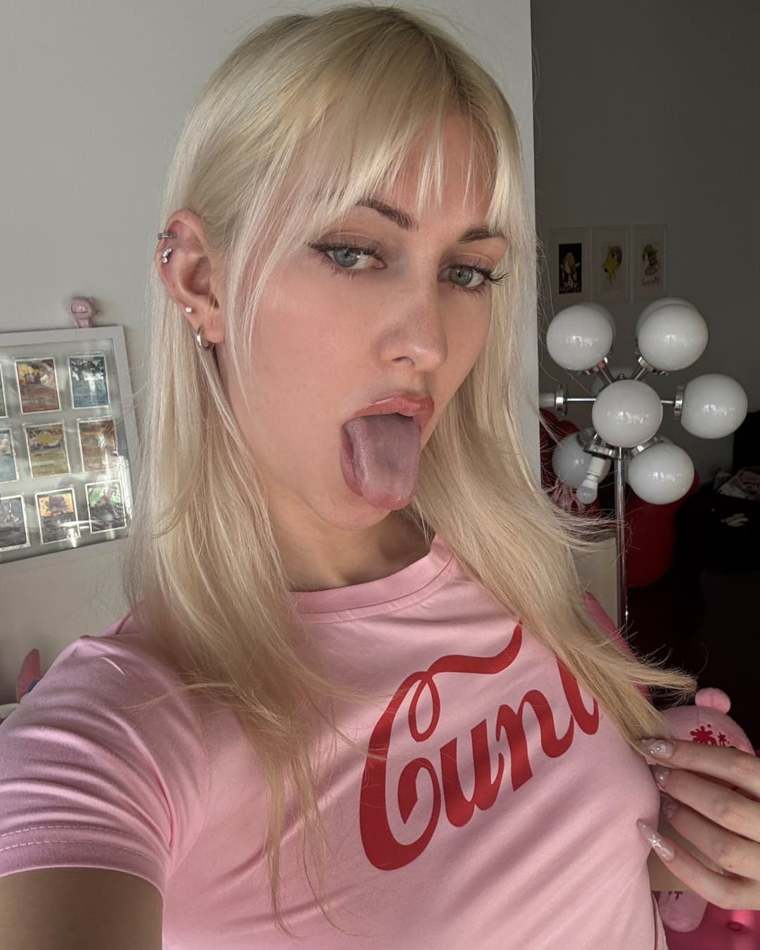 Petite Blonde Tgirl Shows Her Off Her Ass [femboy, ladyboy, shemale, sissy trap, tgirl, trans]