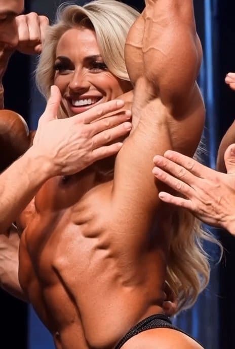 Click to view full size No man can resist to the scent of her roided muscle armpits