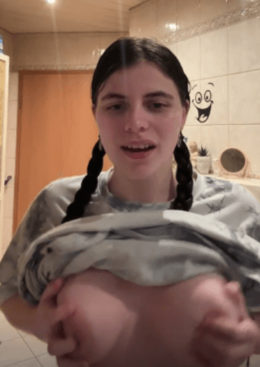 just a horny girl alone in the shower without her daddy