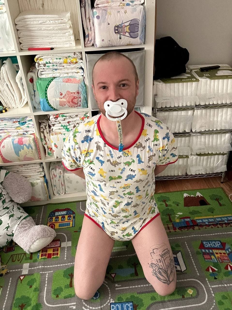 Kevin Flynn diaper boy for @lesles5