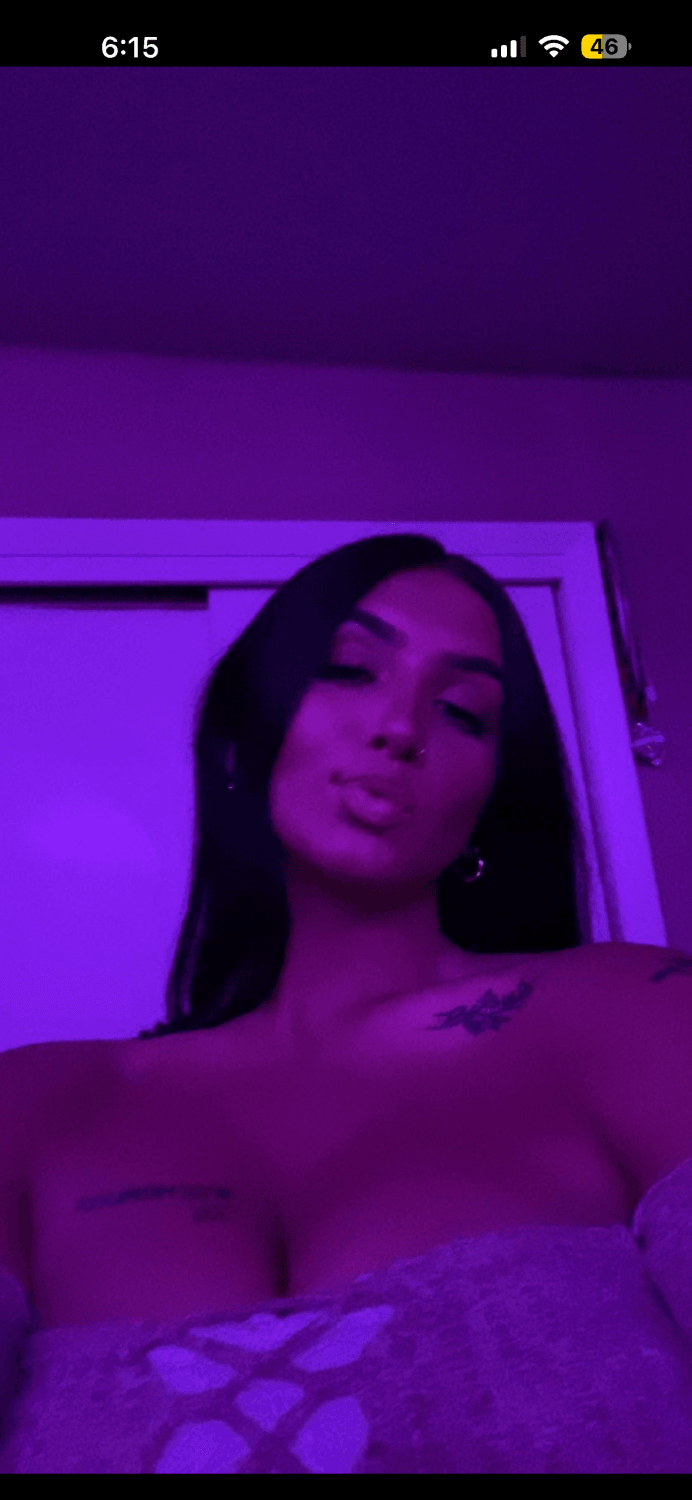 Walked in on this 23yr old hottie on accident holding her big tits together watching dude titty fuck