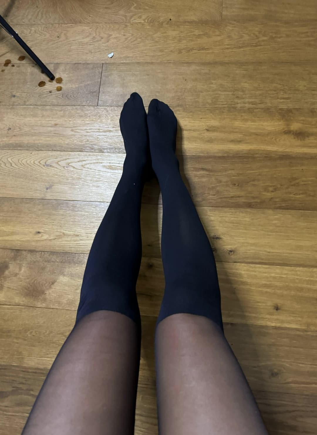 My feet in stockings will drive you crazy