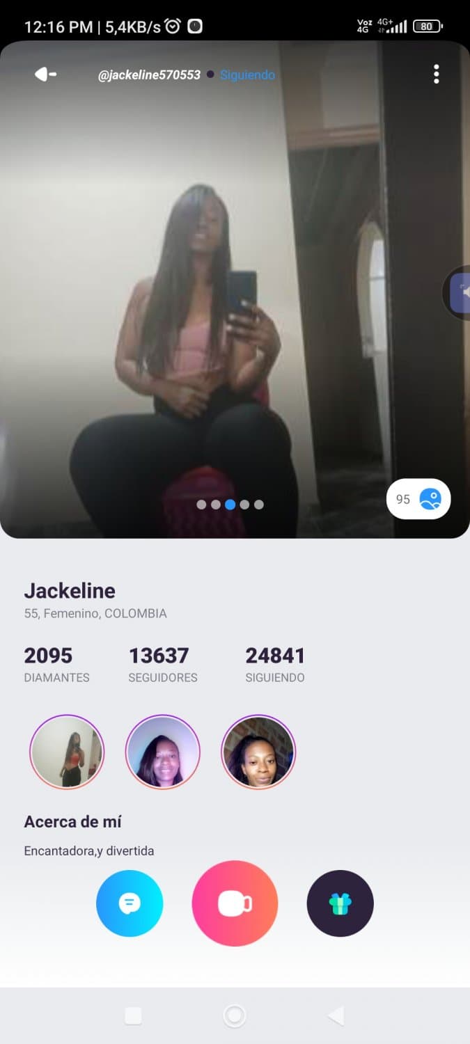 Jackeline Negrona Nalgota de la App  Nozy.video.livestream