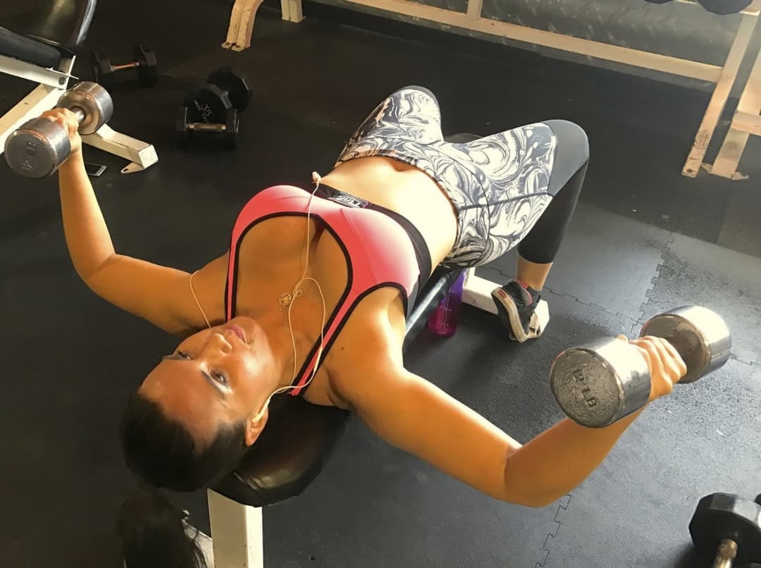 Best Friends mom working out