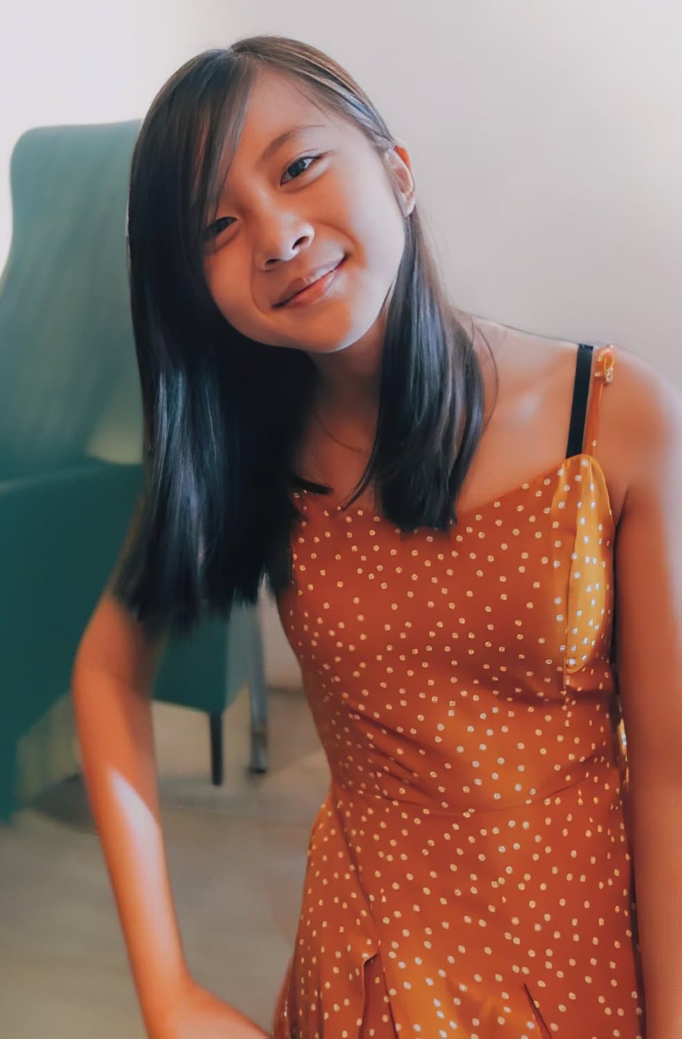 Cute amazing Asian girl in toilet