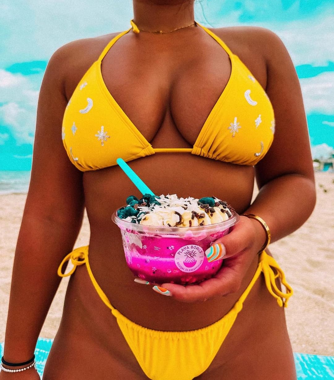 Click to view full size Someone loves touches their tits. Should be loads instead of shells on those cans