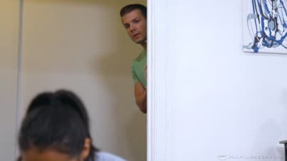 
housecleaner is trying to do her job