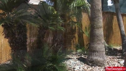 
boy cums in mom near the pool