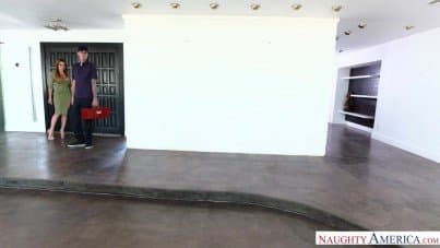 
Jaclyn Taylor and shy pool boy