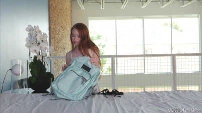 
little redhead seduces her stepbro