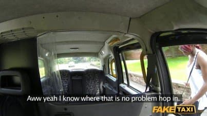 
ebony babe in fake taxi