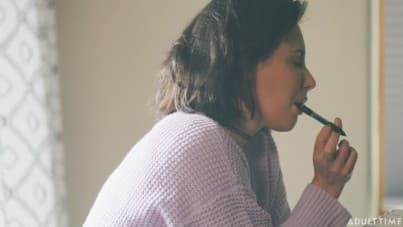 
the strap on is mightier than the tongue